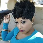Black Pixie Cut Wig Short Pixie Wigs For Women Short Black Curly Pixie Wigs Natural Wavy Synthetic Hair Wigs Short Curly Layered