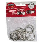 Metal Ring Clips 30MM 12 Piece