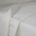 White 400 Thread Count Satin Flat Sheet - King
