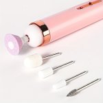 Flawless 5-IN-1 Nail Care Kit: USB Rechargeable Electric Nail Drill With Colorful LED Lights Odorless - Perfect For Hands Feet &
