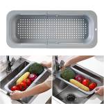 Extendable Over The Sink Kitchen Strainer And Colander Basket - Pink