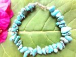 Magnesite Chunky Chip Stone Bracelet