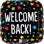 Welcome Back Black 18 Inch Foil Balloon