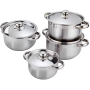 Silver Stainless Steel Pot Set