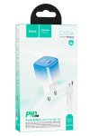 Hoco C101A Wall Charger Set With Cable Type C To Iphone