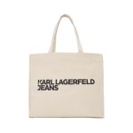 Logo Canvas Shopper Bag -natural