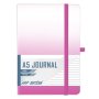 A5 192 Page Lined Journal Hard Cover With Elastic Closure - Pink