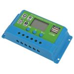 Pwm Solar Charge Controller 30A 12V 24V Lcd Digital Display Adjustable