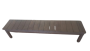 Light Grey Pine Patio Bench