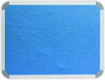 Parrot Notice Board - Info Board Aluminium Frame 1800 X 900MM - Sky Blue
