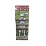 Leather Bookmark - White Horse