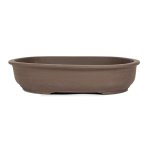 Japanese Unglazed Oval Container - Large 420 L X 345 W X 90MM H