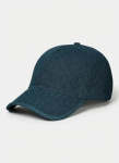 Calvin Klein Emblem Print Teal Leather Patch Cap - One Size Fits All Blue