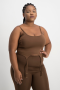 Gabby Strappy Tank Top - Pinecone - XL