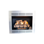 Built-in 940 Firebox Vent Free Fireplace Stainless Steel Face