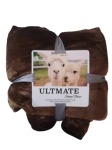 Smte Ultimate Sherpe Throw Brown With Keychain