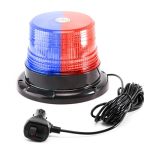 Pkinglake 1-PCS Red blue LED Beacon Lights 12-24V Warning Safety Flashing Emergency Roadside Strobe MINI Light Bar With Magnetic