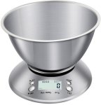 5KG1G Digital Kitchen Scale With A Bowl Digital Kitchen Weighing Scale