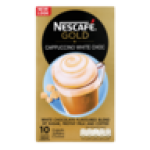 Gold Instant Cappuccino White Chocolate Sticks 10X18G