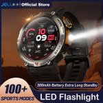 Jelloo Sports Smart Watch For Men: LED Lighting Answer make Calls Outdoor Sports Watch Fitness Tracker Pedometer & More - Compat