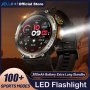 Jelloo Sports Smart Watch For Men: LED Lighting Answer/make Calls Outdoor Sports Watch Fitness Tracker Pedometer & More - Compatible With Android