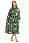 Ladies Lainey Long Sleeve Printed Winter Midaxi Dress