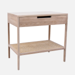 Hudson Bedside Table - Ash Rattan