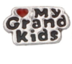 FLC177 - Love My Grandkids Floating Locket Charm