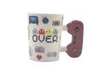 Game Over" Retro Gamer Mug With Red Game Controller Handle