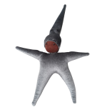 Weighted Waldorf Star Baby - Grey Dark