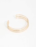 Goldair Gold Textured Wire Wrist Cuff