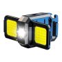 USB Rechargeable Cob Keychain Flashlight With Foldable Side Lights