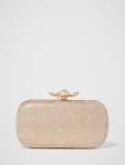 Callie Flower Clasp Jewel Hardcase Clutch - 0 Gold