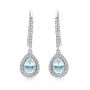 DESTINY 925 Sterling Silver Adelaide Drop Blue Topaz Earring