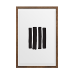 Linings Art Print - A4 210 X 297MM Framed - Kiaat Frame
