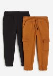 2-PACK Joggers - Black Brown