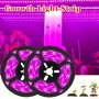 1PC LED Plant Growth Light Strip USB Power Supply Adjustable Length Easy To Install For Hydroponic Plant Growth In Greenhouse