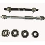 Axles And Bearings Set For Mag Wheel Set 26" 29 Mag Wheel Axles And Bearing Set - Gas Motorized Bicycle