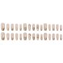 24 Pieces Leopard Print French Tip Press-on Nails