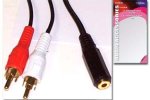 MicroWorld Rca To Female Stereo 3M