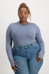 Lucy Long Sleeve Bodysuit - Flintstone - 2XL