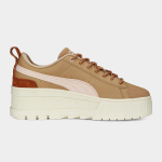 Puma Women's Mayze Wedge Wild White orange Sneaker