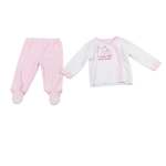 Valour Girls Grower 2 Piece Set In Pink & White - Pink Onesize