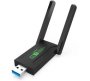 USB3.0 Wireless Dual Band Wifi Adapter Wifi 5 1200MBPS 2.4G/ 5GHZ Network USB Adaptor Black