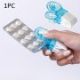 1PC Portable Pill Taker Remover With Medicine Box Gadgets Tablets Pills Blister Pack Opener Assistance Tool New Design Pill Dispenser