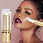 3D Highlighting & Contouring Stick Side Shadow Face Concealer Stick Eye Brightening Swivel Stick Small Golden Tube Pearly Glitte