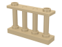 Parts Fence 1 X 4 X 2 Spindled With 2 Studs 30055 - Tan