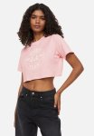 Cropped Printed Top - Pink