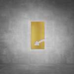 Arrow Sign D04 - Brushed Brass
