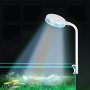 Aquarium Light With Adapter LED Clip On Fish Tank Light Small Full Spectrum USB Light 360 Rotation Lighting